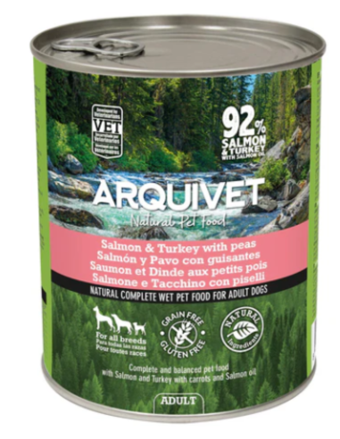 Pâté de saumon et de dinde aux petits pois 800g