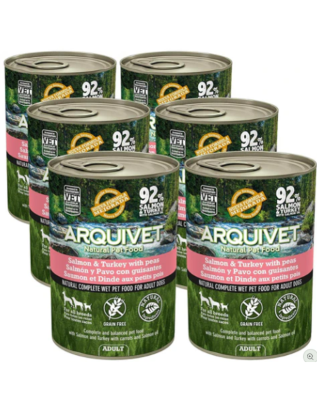 Pâté de saumon et de dinde aux petits pois 800g
