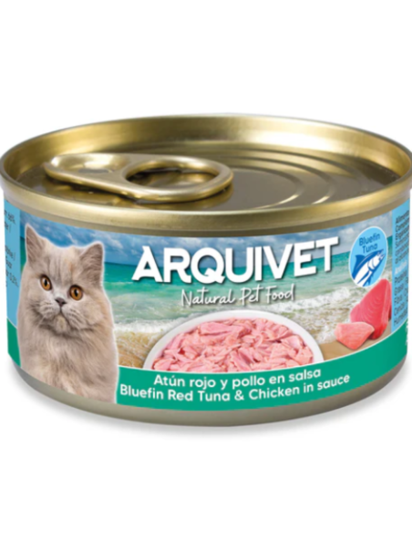 Thon rouge et poulet en sauce - Mini filets 80g