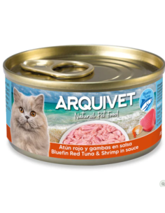 Thon rouge et crevettes en sauce - Mini filets 80g