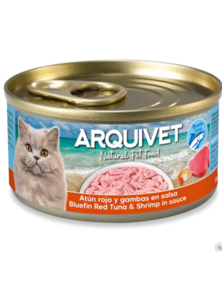 Thon rouge et crevettes en sauce - Mini filets 80g