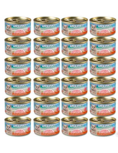Thon rouge et crevettes en sauce - Mini filets 80g
