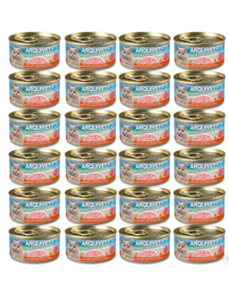 Thon rouge et crevettes en sauce - Mini filets 80g