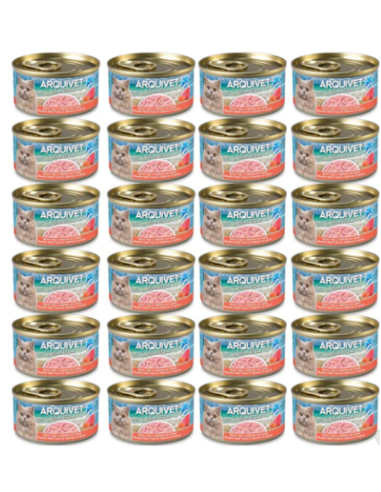 Thon rouge et saumon en sauce - Mini filets 80g