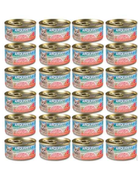 Thon rouge et saumon en sauce - Mini filets 80g