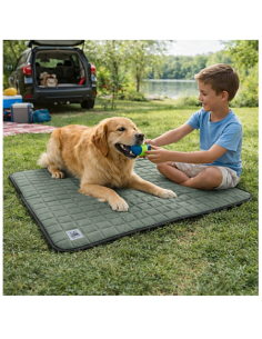 Tapis respirant été gris bleu - FRESHBED 2