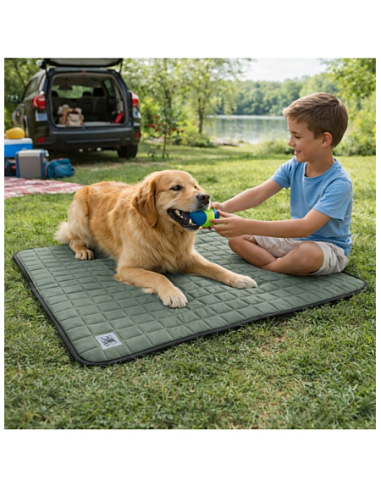 Tapis respirant été gris bleu - FRESHBED