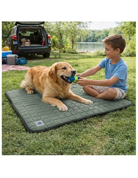 Tapis respirant été gris bleu - FRESHBED