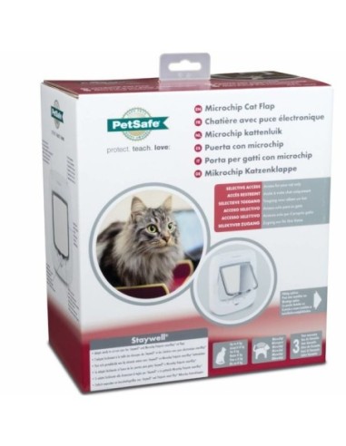 Chatière à puce électronique PetSafe - Blanche