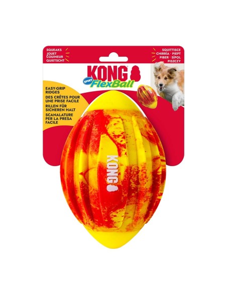 KONG Flexball Sport Football Jaune/rouge