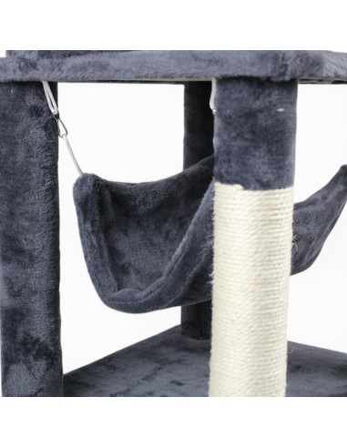 Arbre à chat grande taille 48x40x170 cm - couleur au choix: anthracite ou écru
