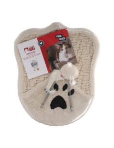 GRIFFOIR A CHAT AVEC 2 JOUETS ECRU 2