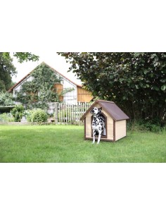 Niche pour chien 4-Seasons en bois isolée 2