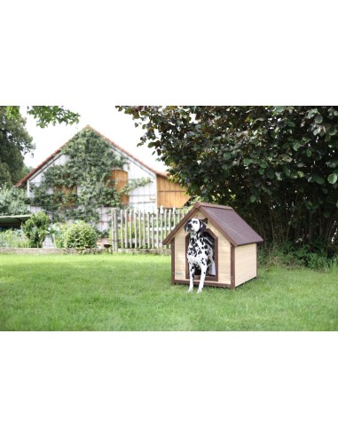 Niche pour chien 4-Seasons en bois isolée