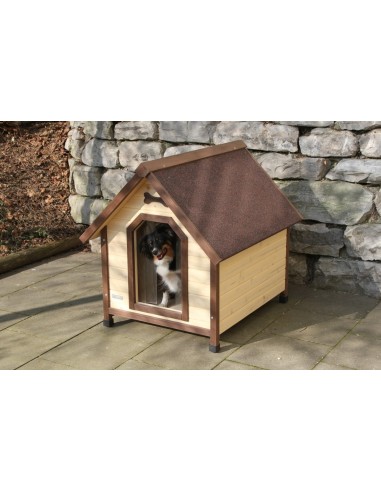 Niche pour chien 4-Seasons en bois isolée