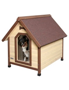 Niche pour chien 4-Seasons en bois isolée