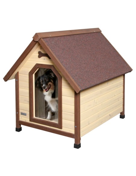 Niche pour chien 4-Seasons en bois isolée