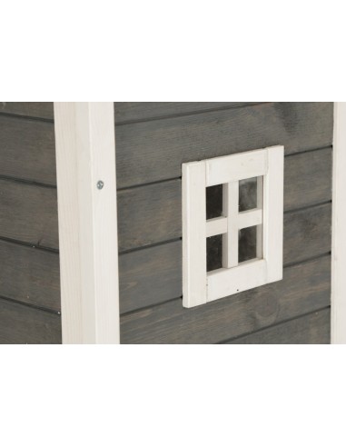 Maison d'extérieur pour chat à deux étages en bois
