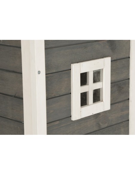 Maison d'extérieur pour chat à deux étages en bois