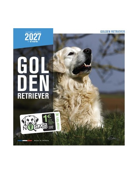 Calendrier chien 2027 - Golden Retriever - Martin