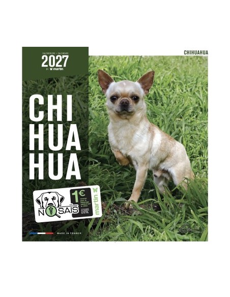 Calendrier chien 2027 - Chihuahua - Martin