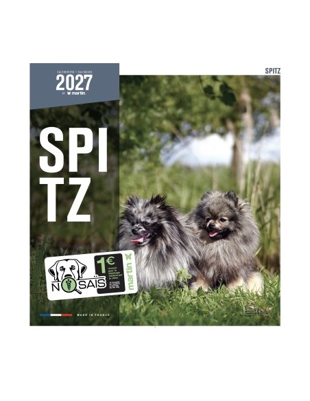 Calendrier chien 2027 - Spitz - Martin