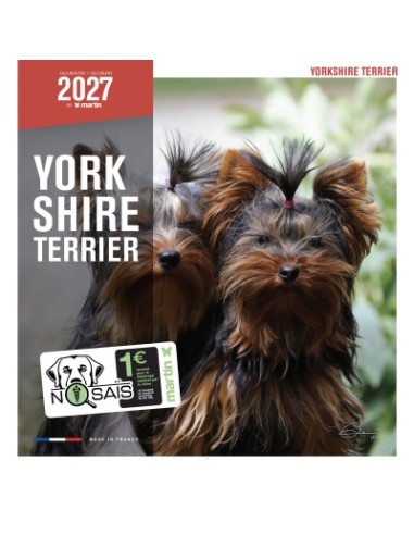 Calendrier chien 2027 - Yorkshire - Martin