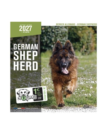 Calendrier chien 2027 - Berger allemand - Martin