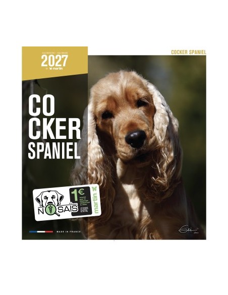 Calendrier chien 2027 - Cocker Anglais- Martin