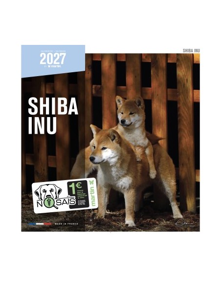 Calendrier chien 2027 - Shiba - Martin