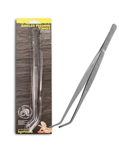 Pince de nourrissage reptile en acier inoxydable - embouts courbés - KOMODO