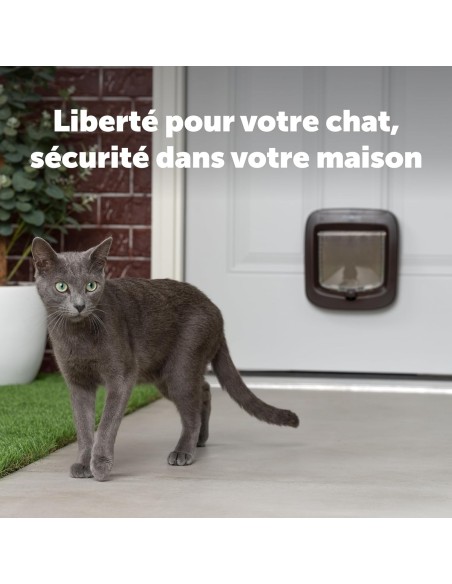 Chatière à puce électronique PetSafe - Brune