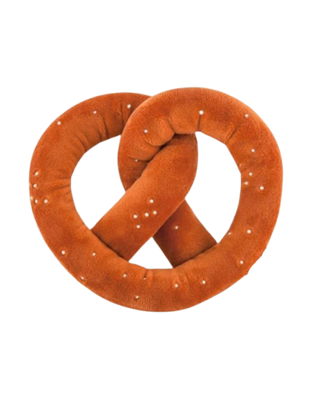 peluche – Pretzel brun grand