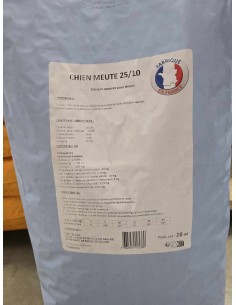 Croquettes chien meute France 25-10  20Kg 2