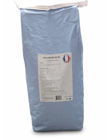 Croquettes chien meute France 25-10  20Kg