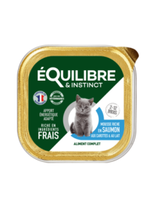 Mousses riches en saumon et aux carottes pour chaton