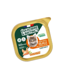 Mousses riches en volailles et aux carottes pour chaton