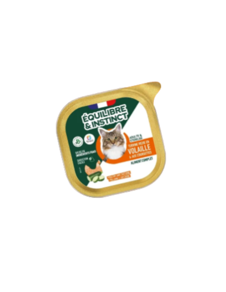 Pâtées riches en volaille & aux courgettes - chats adultes et/ou stérilisés