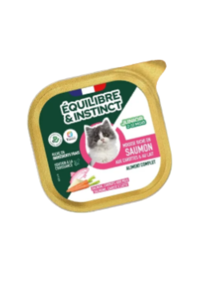 Mousses riches en saumon et aux carottes pour chaton