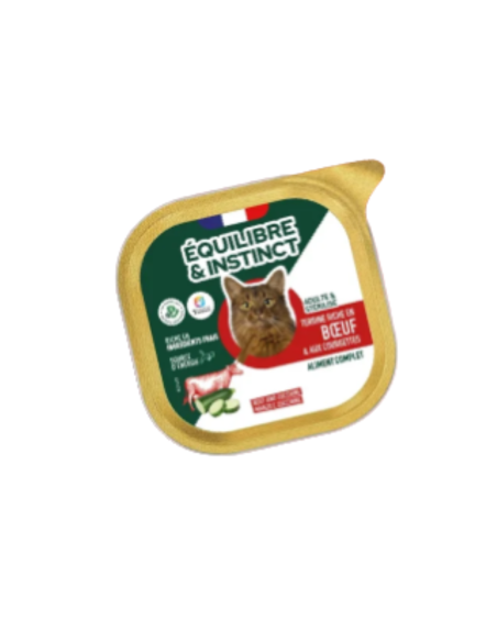 Pâtées riches en boeuf & aux courgettes - chats adultes et/ou stérilisés