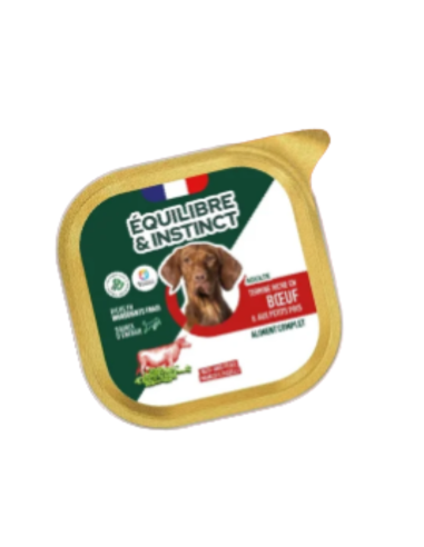 Pâtées riches en boeuf & aux petits pois CHIEN ADULTE