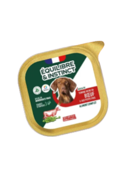 Pâtées riches en boeuf & aux petits pois CHIEN ADULTE
