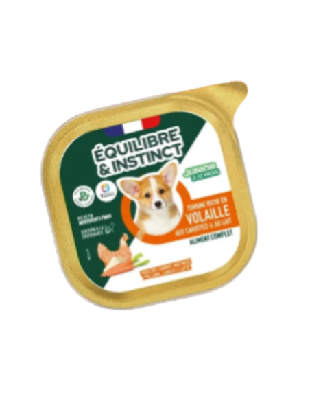 Pâtées riches en volaille & aux carottes CHIOT