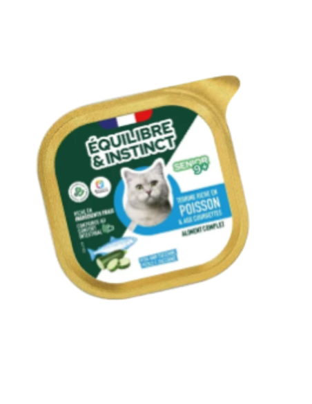 Pâtées riches en poisson & aux courgettes - chats âgés