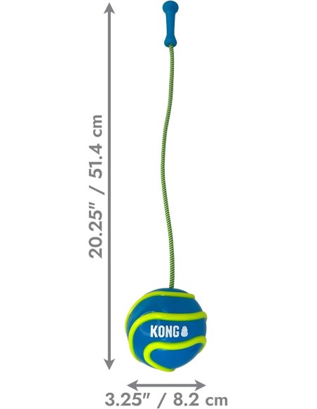 Kong Bunji Balle rebondissante Durable Haute visibilité