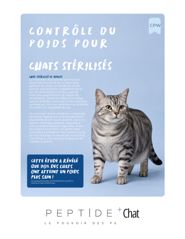 Croquettes vétérinaires  chat Peptide+ contrôle du poids et soins des articulations - INSTINCTIV CROC