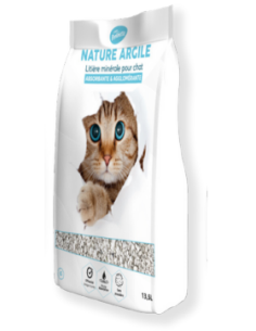 Litière agglomérante nature Argile 13,5L