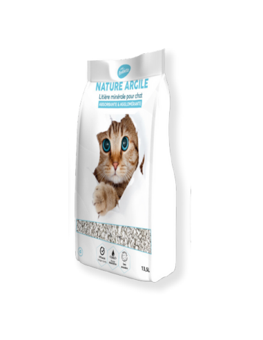 Litière agglomérante nature Argile 13,5L