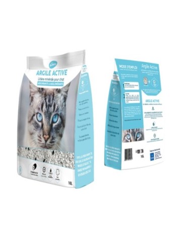 Litière Minérale Argile Active Perlinette en sac de 10litres