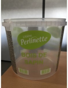 Seau 5L vide perlinette bois de sapin